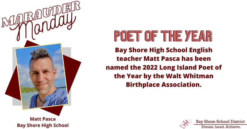 It's Marauder Monday! This week, we are giving a shout out to ż High School teacher Matt Pasca!