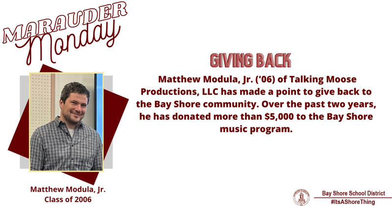 It's Marauder Monday! Today we are recognizing Matthew Modula, Jr.